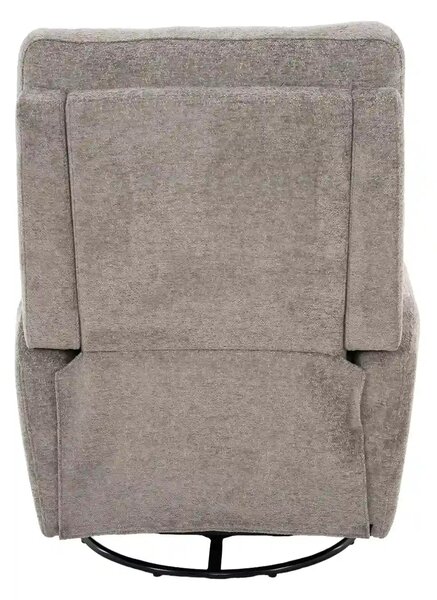 Fotoliu recliner ARGOS, stofa clasica gri - Raven 07, 78x82/162x107 cm