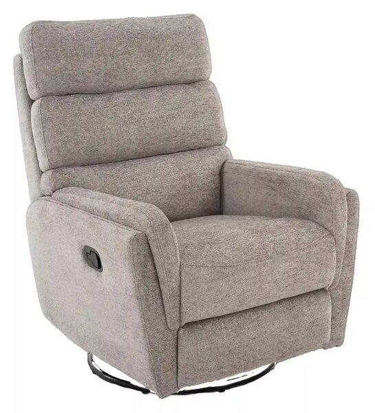 Fotoliu recliner ARGOS, stofa clasica gri - Raven 07, 78x82/162x107 cm