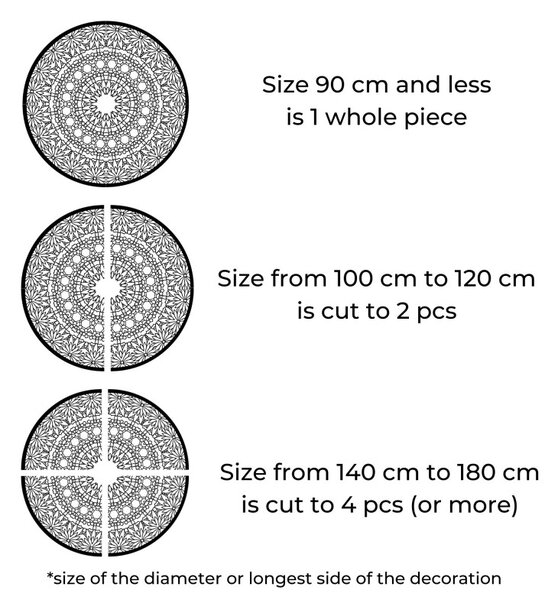 Mandala luxoasă din lemn pe perete, decorațiune interioară 3D | HELA