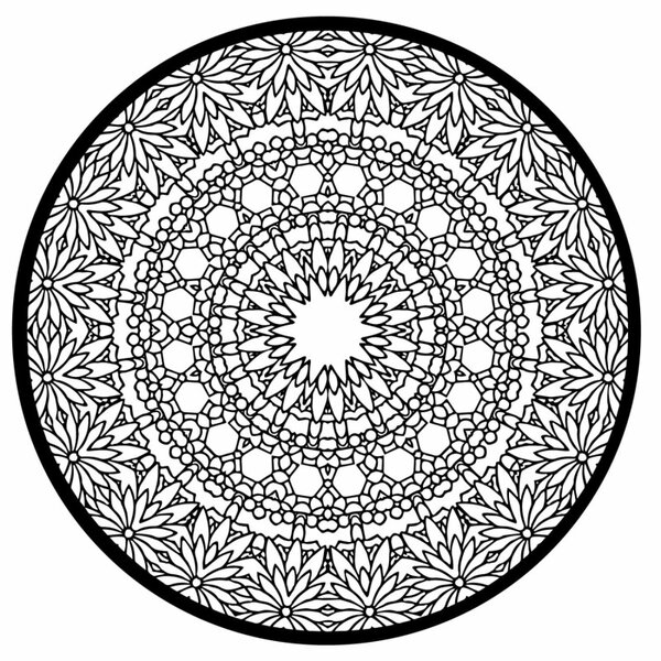 Mandala luxoasă din lemn pe perete, decorațiune interioară 3D | HELA