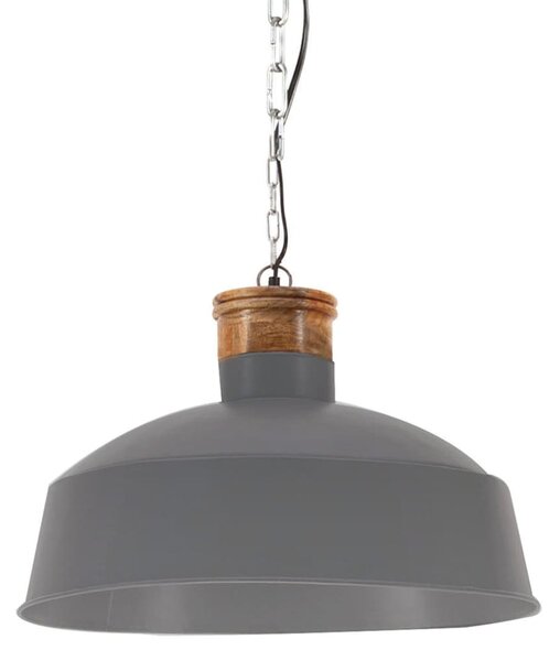 Lampă suspendată industrială, gri, 58 cm, E27