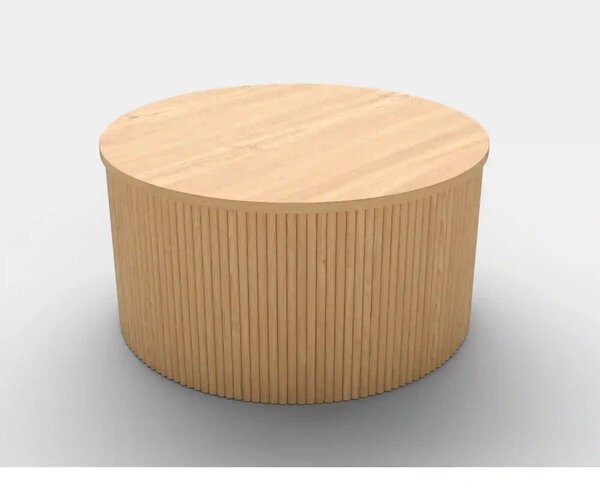 Masuta cafea WOODY, stejar natural, 80x80x41 cm