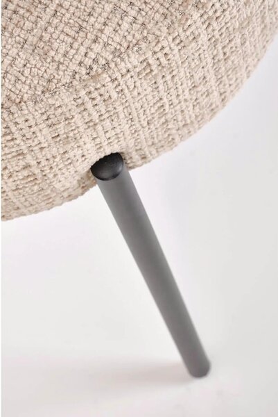 Scaun K590, bej - Cremona 14, stofa catifelata/otel, 55x66x80 cm
