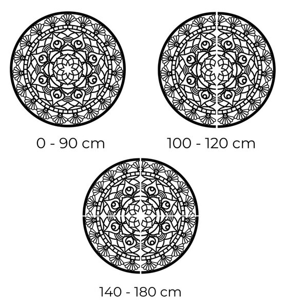 Mandala modernă sculptată, floarea vieții | ZIBEZI