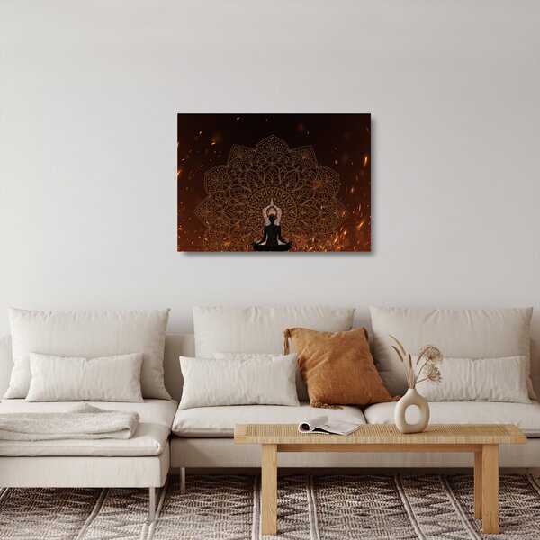 Tablou pe sticlă - Meditații (70x50 cm)