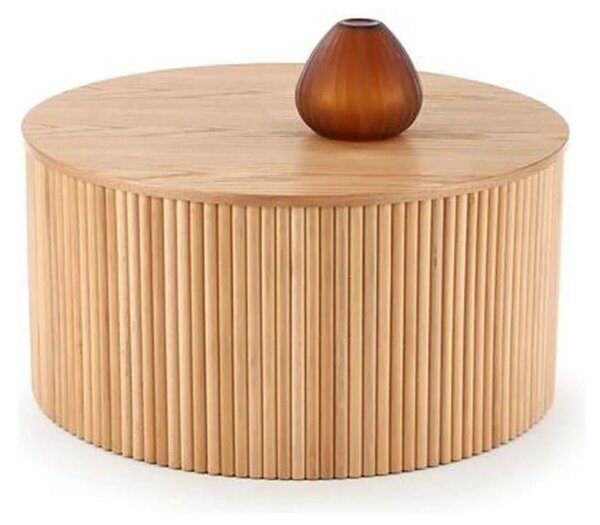 Masuta cafea WOODY, stejar natural, 80x80x41 cm