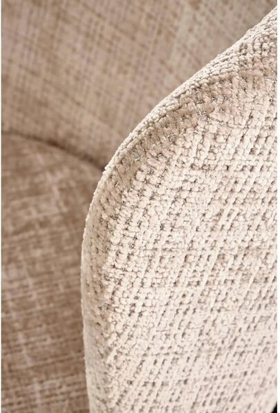 Scaun K590, bej - Cremona 14, stofa catifelata/otel, 55x66x80 cm