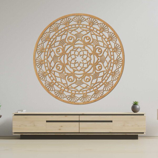 Mandala modernă sculptată, floarea vieții | ZIBEZI