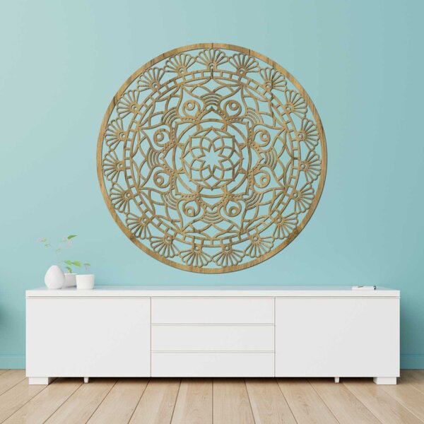 Mandala modernă sculptată, floarea vieții | ZIBEZI