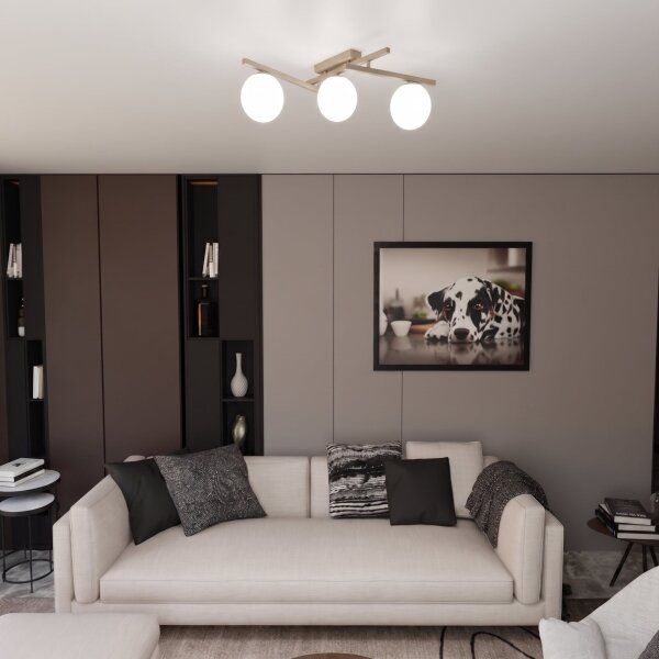 Plafonieră SMART 3xE14/10W/230V bej/alb