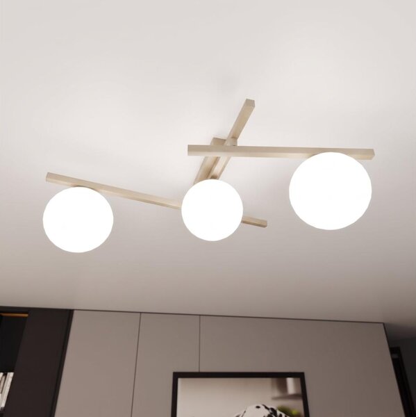 Plafonieră SMART 3xE14/10W/230V bej/alb