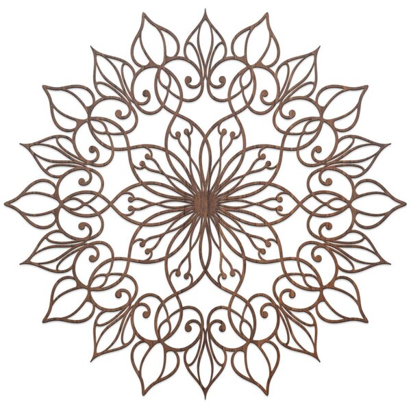 Decorațiune murală din lemn Mandala Lotus | QUASAR