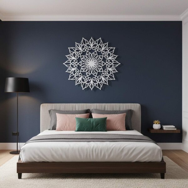 Decorațiune murală din lemn Mandala Lotus | QUASAR