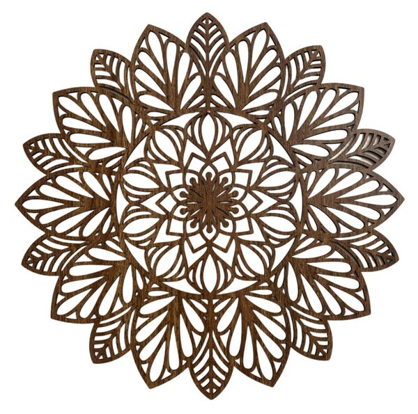 Mandala din lemn pe perete | LOTUS
