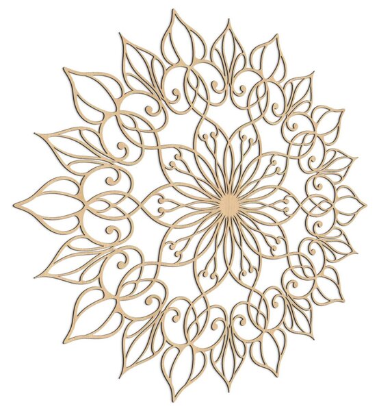 Decorațiune murală din lemn Mandala Lotus | QUASAR