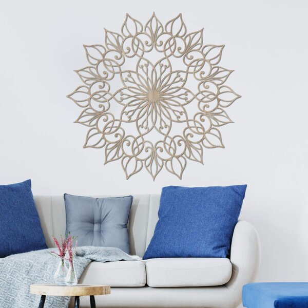 Decorațiune murală din lemn Mandala Lotus | QUASAR