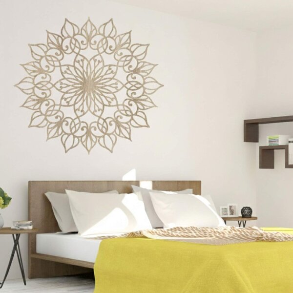 Decorațiune murală din lemn Mandala Lotus | QUASAR