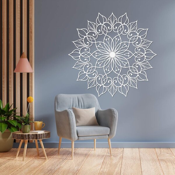 Decorațiune murală din lemn Mandala Lotus | QUASAR
