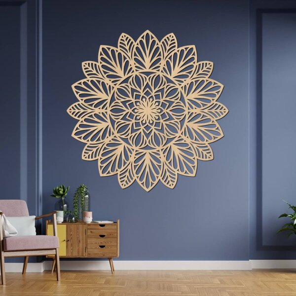 Mandala din lemn pe perete | LOTUS