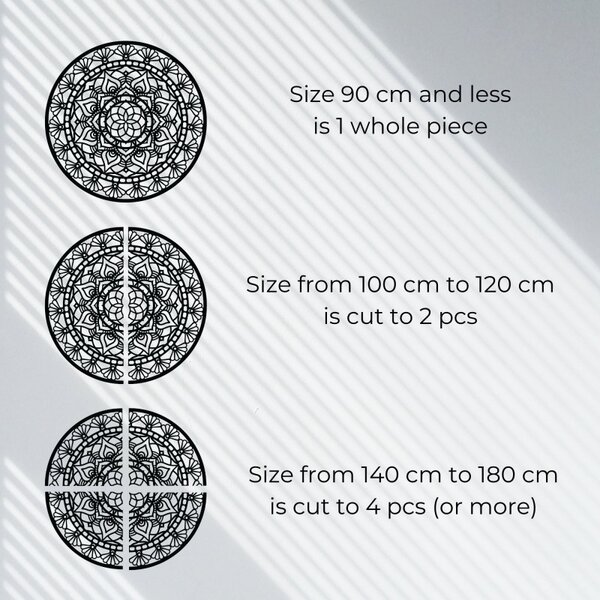 Mandala din lemn pe perete Design | AFRODITA