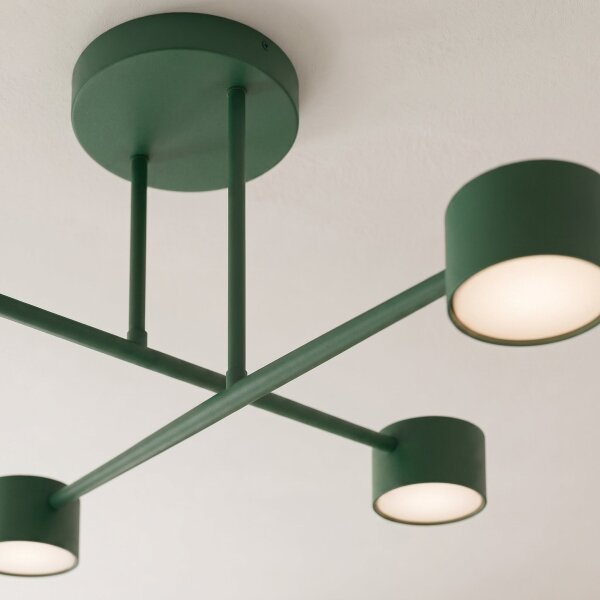 Lustră aplicată HALO 4xGX53/10W/230V verde