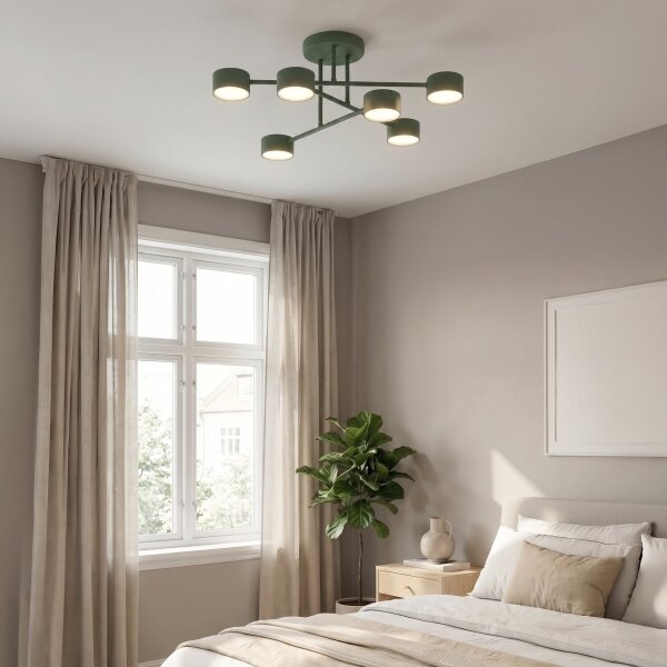 Lustră aplicată HALO 6xGX53/10W/230V verde