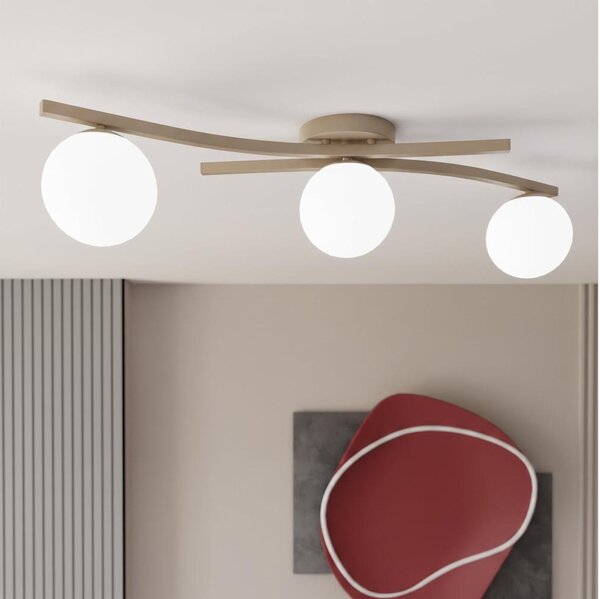 Plafonieră OPUS 3xE14/10W/230V bej/alb