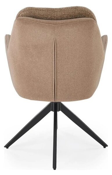Scaun K591, maro/negru, stofa clasica/otel, 65x73x94 cm