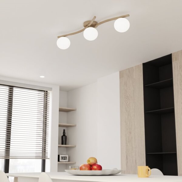 Plafonieră OPUS 3xE14/10W/230V bej/alb