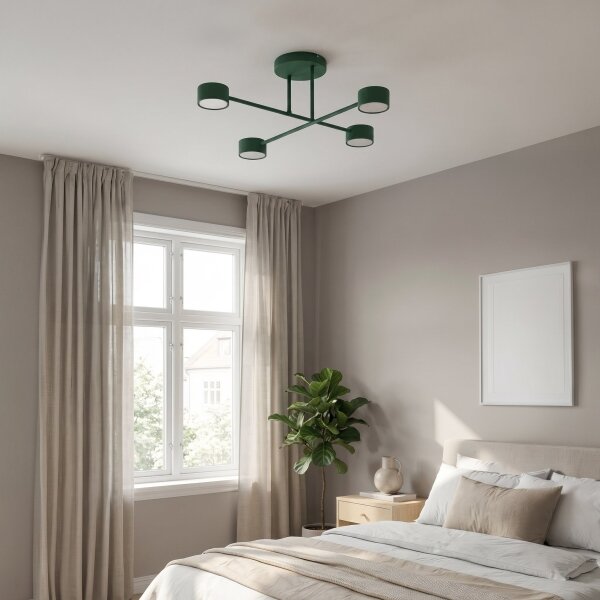 Lustră aplicată HALO 4xGX53/10W/230V verde