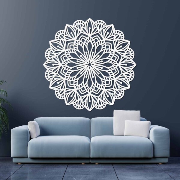 Decorațiune murală cu mandală din lemn | PETALUM
