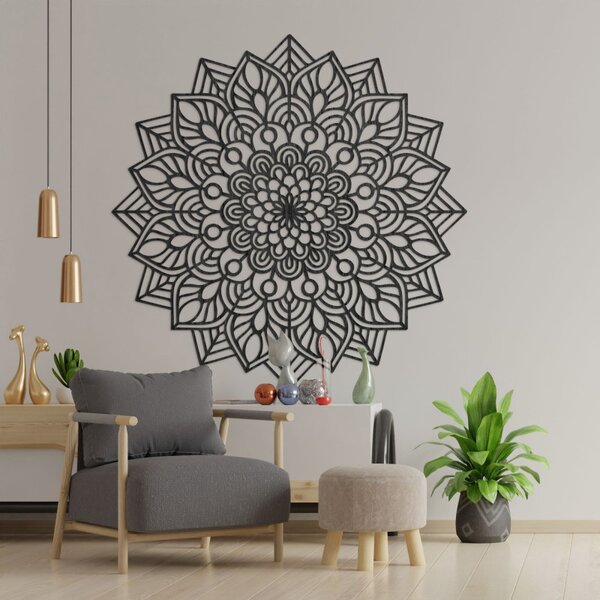Mandala de lemn pe perete | LAFET