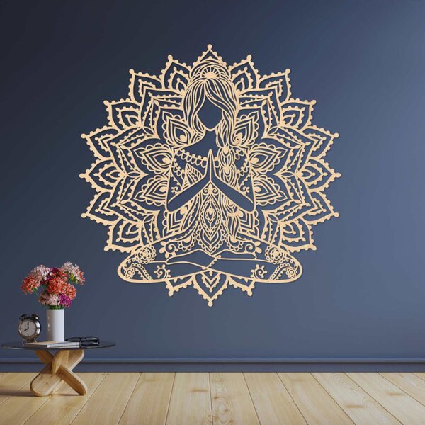 Decor de perete mandala din lemn | SERENITAS