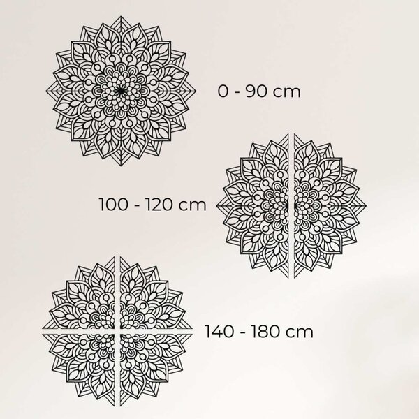 Mandala de lemn pe perete | LAFET