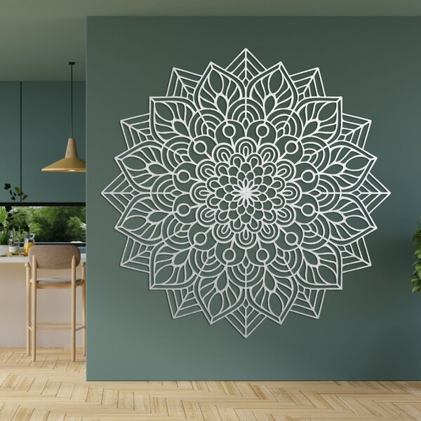 Mandala de lemn pe perete | LAFET