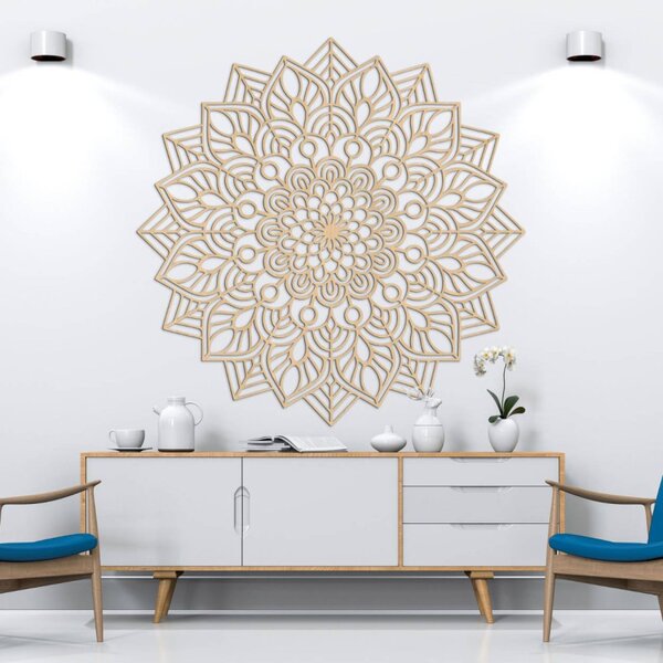 Mandala de lemn pe perete | LAFET