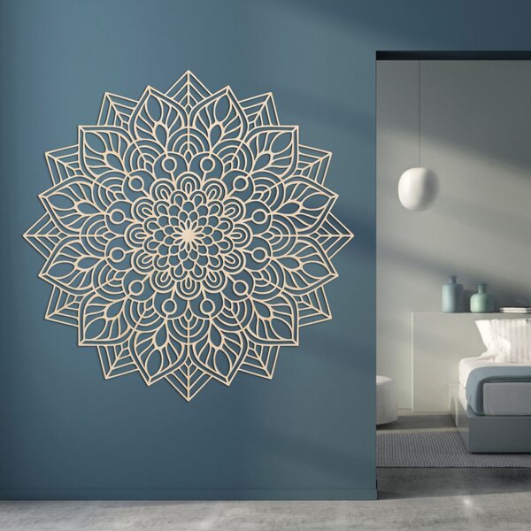 Mandala de lemn pe perete | LAFET