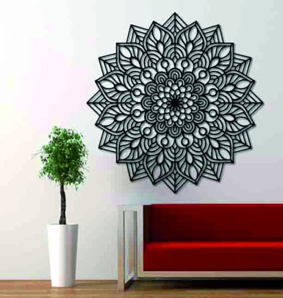 Mandala de lemn pe perete | LAFET