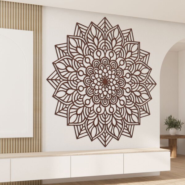 Mandala de lemn pe perete | LAFET