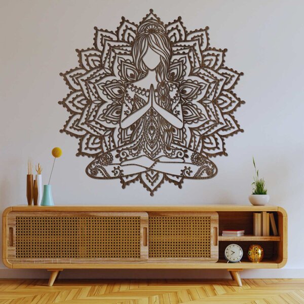 Decor de perete mandala din lemn | SERENITAS