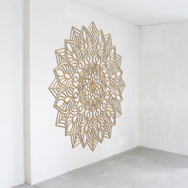 Mandala de lemn pe perete | LAFET