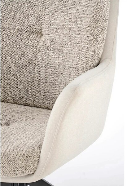 Scaun K591, gri deschis/negru, stofa clasica/otel, 65x73x94 cm