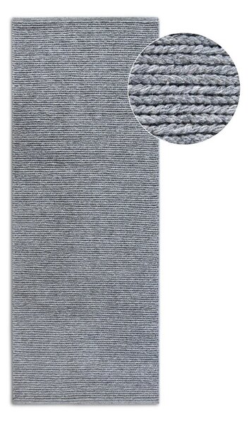 Covor tip traversă gri țesut manual din lână 80x200 cm Francois – Villeroy&Boch
