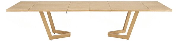 Masa extensibila MASSIVE 3, stejar natural, PAL furniruit/lemn, 160/25