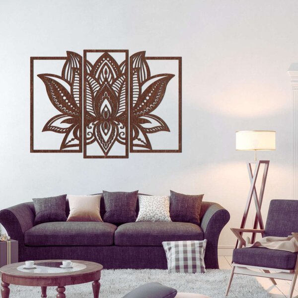Impresionantă floare de lotus decorativă din lemn | PURUS