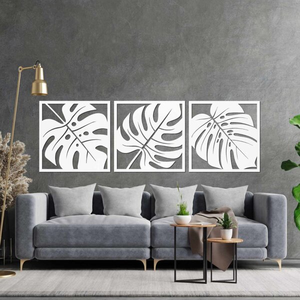 Decorațiune murală din lemn cu monstera | SALAS