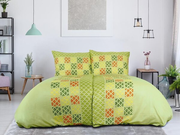 Lenjerie de pat din microsaten VELLARI, verde Dimensiune lenjerie de pat: 70 x 90 cm | 140 x 200 cm