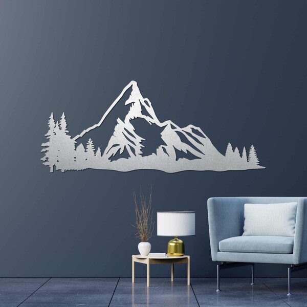 Decorațiune murală din lemn Munți Majestic - MAGNU