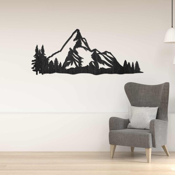 Decorațiune murală din lemn Munți Majestic - MAGNU