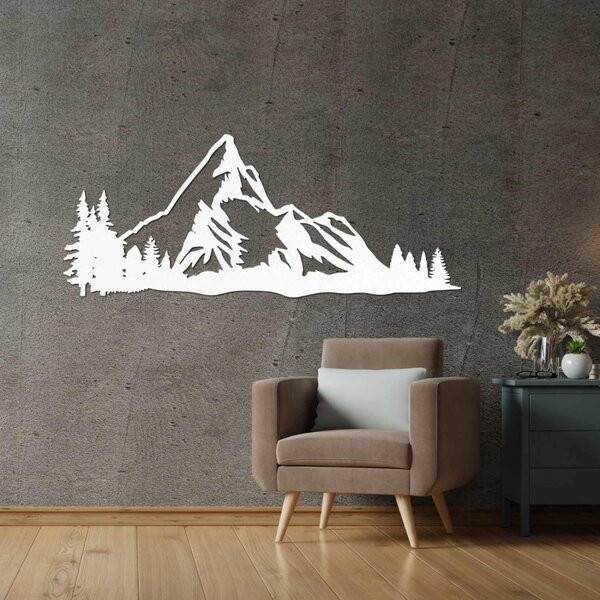 Decorațiune murală din lemn Munți Majestic - MAGNU